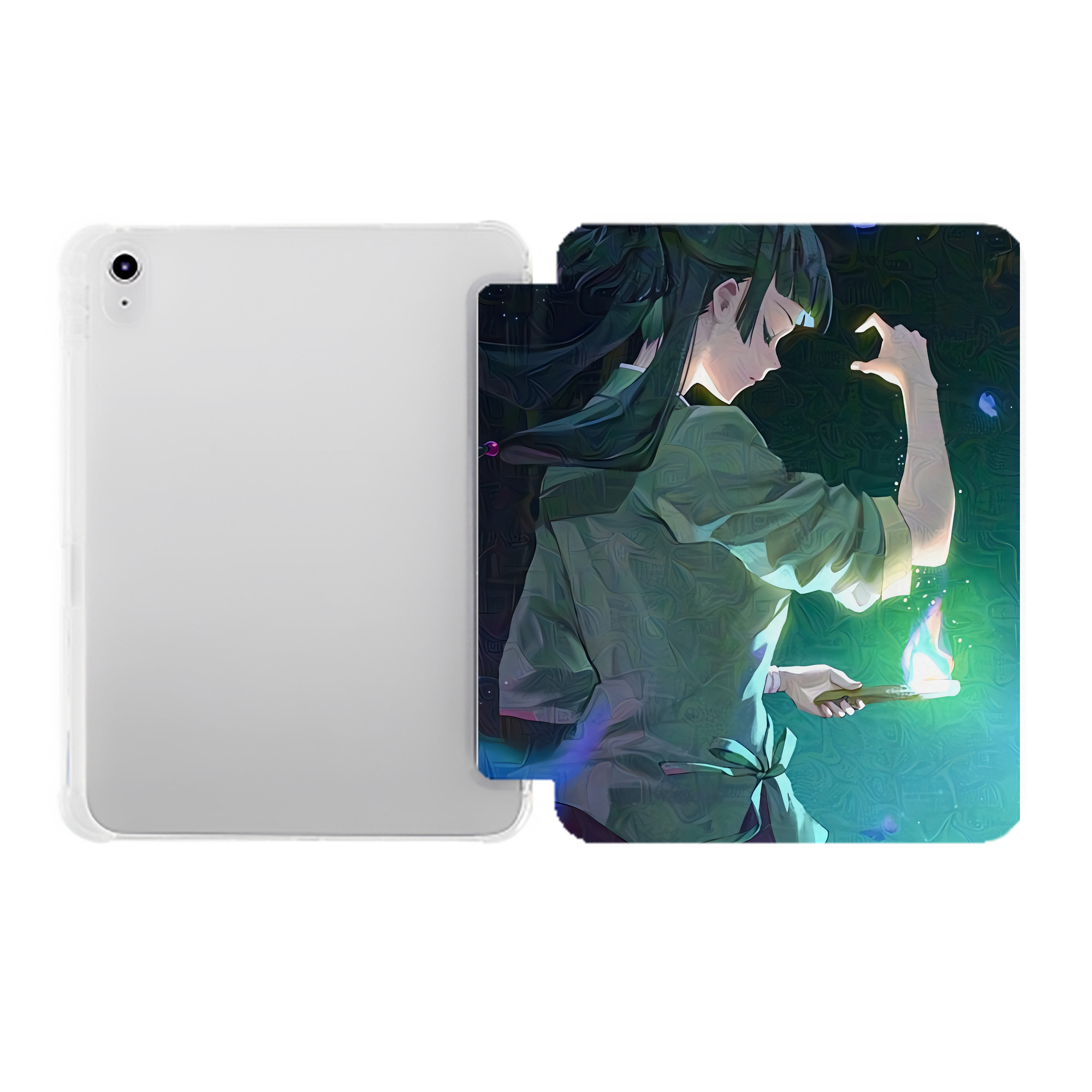 （画像用） 薬屋のひとりごと The Apothecary Diaries IPad ケース ペン収納付き 三つ折りスタンド PUレザー×シリコン 対応機種9.5/10.5/10.9インチ